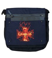 Sac bandoulière Slayer Metal Band, sacoche pour ordinateur portable, accessoire de fan, 37 x 32 x 4 cm, noir/rouge Sac bandoulière Slayer Metal Band, sacoche pour ordinateur portable, accessoire de fan, 37 x 32 x 4 cm, noir/rouge