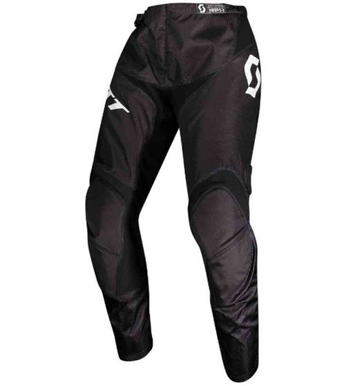Pantaloni da motocross SCOTT Pant 350 Swap da uomo, abbigliamento sportivo, con ginocchia in pelle, 279170 1007, nero/bianco