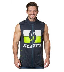 Gilet de motocross SCOTT Enduro pour homme, coupe-vent, 268623 1054 Bleu/Jaune