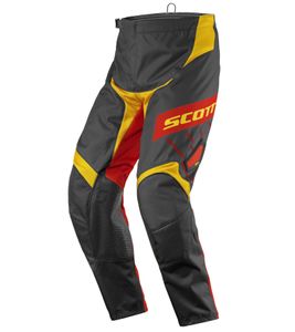 SCOTT Pant 350 Men's Motocross Pants, Motorsport Clothing with Lower Leg Cuffs, 246911 1040 Black/Orange/Yellow SCOTT Pant 350 Men's Motocross Pants, Motorsport Clothing with Lower Leg Cuffs, 246911 1040 Black/Orange/Yellow