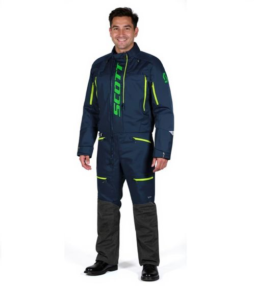 SCOTT DS Shell Dryo Monosuit Herren Moto-Cross Anzug Bike-Anzug mit DRYOsphere Membran 273259 6762 Blau/Grün
