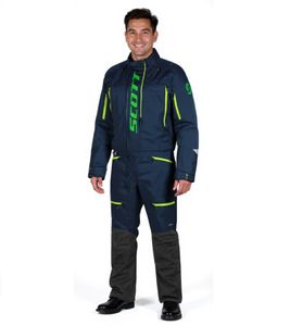 SCOTT DS Shell Dryo Monosuit Herren Moto-Cross Anzug Bike-Anzug mit DRYOsphere Membran 273259 6762 Blau/Grün SCOTT DS Shell Dryo Monosuit Herren Moto-Cross Anzug Bike-Anzug mit DRYOsphere Membran 273259 6762 Blau/Grün