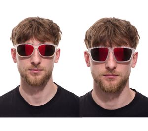 adidas Sport Men's Sunglasses with Red/Orange Lenses and Transparent Temples EW36 Transparent Running Glasses