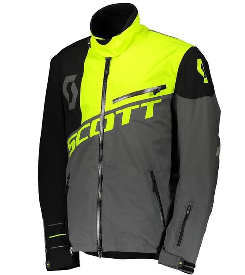 SCOTT Shell Pro Herren Moto-Cross Jacke Bike-Jacke mit Dryosphere Membran Softshell-Jacke 245000 5731 Grau/Schwarz/Neongelb