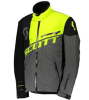 Veste de motocross SCOTT Shell Pro pour homme, veste de moto avec membrane Dryosphere, veste softshell 245000 5731 Gris/Noir/Jaune fluo