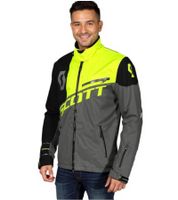 Veste de motocross SCOTT Shell Pro pour homme, veste de moto avec membrane Dryosphere, veste softshell 245000 5731 Gris/Noir/Jaune fluo