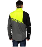 Veste de motocross SCOTT Shell Pro pour homme, veste de moto avec membrane Dryosphere, veste softshell 245000 5731 Gris/Noir/Jaune fluo