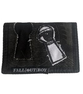 Cartera Fall Out Boy: Elegante cartera de banda con llamativo motivo gótico FW106079FOB Negro/Gris Cartera Fall Out Boy: Elegante cartera de banda con llamativo motivo gótico FW106079FOB Negro/Gris