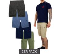2er Pack U.S. POLO ASSN. Herren Freizeit-Cargo Shorts leichte Freizeit-Shorts mit U.S. Polo Stickerei kurze Hose 143 68147 52661 in Khaki, Blau, Beige oder Grau 2er Pack U.S. POLO ASSN. Herren Freizeit-Cargo Shorts leichte Freizeit-Shorts mit U.S. Polo Stickerei kurze Hose 143 68147 52661 in Khaki, Blau, Beige oder Grau