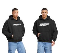 DEF MERCH Herren Hoodie Offizieller Merch Kapuzen-Pullover Herbst-Hoodie Schwarz