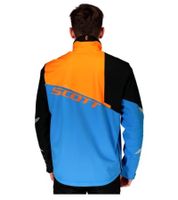 Chaqueta de motocross SCOTT Shell Pro para hombre, chaqueta de motociclismo con membrana Dryosphere, chaqueta softshell, 245000 5726 azul/naranja
