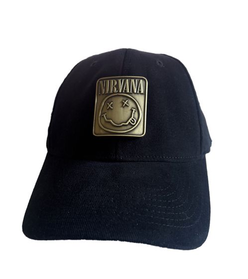 Nirvana Grunge Band Baseball Cap, Cotton Cap, Stylish Trucker Cap, Fan Merchandise TC104215NRV, Black