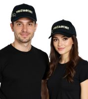 Cappellino da baseball unisex con logo ricamato "Wolfmother Rock Band", modello "Fan Hat", TC109931WLM, nero