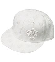 Tupac Women's and Men's Hip Hop Cap with Cross Embroidery, Flat-Rim TC108767TUP4 White Tupac Women's and Men's Hip Hop Cap with Cross Embroidery, Flat-Rim TC108767TUP4 White