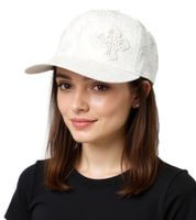 Tupac Women's and Men's Hip Hop Cap with Cross Embroidery, Flat-Rim TC108767TUP4 White Tupac Women's and Men's Hip Hop Cap with Cross Embroidery, Flat-Rim TC108767TUP4 White