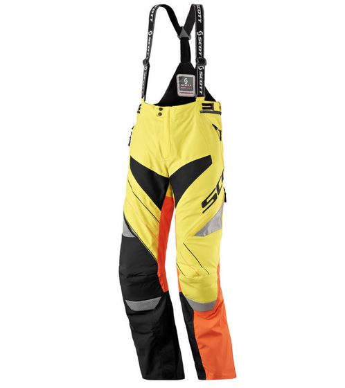 Pantalones de Motocross SCOTT Shell Pro para Hombre, Ropa de Motor, Pantalones Softshell Impermeables, 245001-5132 Amarillo/Negro/Naranja
