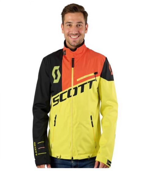SCOTT Shell Pro Herren Moto-Cross Jacke Bike-Jacke mit Dryosphere Membran Softshell-Jacke 245000 5132 Gelb/Schwarz/Orange