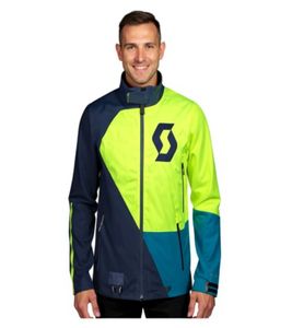 Veste de motoneige SCOTT RCX-I Dryo pour homme, veste d'hiver avec revers pare-neige, 278412 6767 Bleu/Jaune fluo