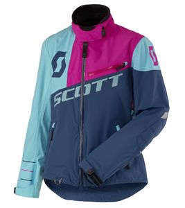 Veste de motocross SCOTT Shell Pro pour femme, veste de vélo avec membrane Dryosphere, veste softshell, 245005 5340 Rose/Bleu