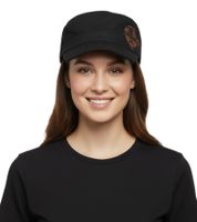 Evanescence Unisex Cotton Cap in a Military Cut with a Slightly Curved Fit, Black Evanescence Unisex Cotton Cap in a Military Cut with a Slightly Curved Fit, Black