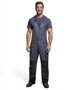 Pantaloni da motocross con bretelle SCOTT Pant Move Dryo da uomo, abbigliamento sportivo, pantaloni da motoslitta isolati, 273261 6375, blu/nero