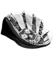 Coppola unisex punk dei Misfits, elegante berretto da tutti i giorni con motivo a teschio, merchandise per fan, nero/bianco Coppola unisex punk dei Misfits, elegante berretto da tutti i giorni con motivo a teschio, merchandise per fan, nero/bianco