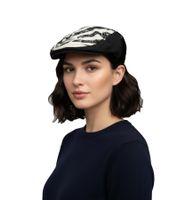 Coppola unisex punk dei Misfits, elegante berretto da tutti i giorni con motivo a teschio, merchandise per fan, nero/bianco Coppola unisex punk dei Misfits, elegante berretto da tutti i giorni con motivo a teschio, merchandise per fan, nero/bianco