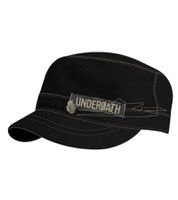 Cappellino in cotone della band metalcore Underoath in stile militare con visiera leggermente curva, nero