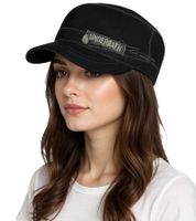 Cappellino in cotone della band metalcore Underoath in stile militare con visiera leggermente curva, nero