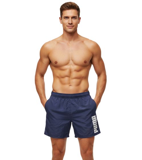 Short de bain Puma pour homme avec poches, maillot de bain d'été élégant 100004862 001 Bleu marine
