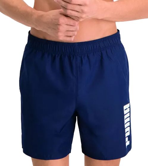 Short de bain Puma pour homme, short d'été avec poches, maillot de bain élégant, maillot de bain 100004862 001 Bleu marine