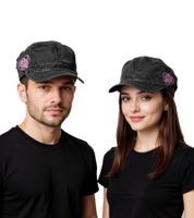 Cappellino unisex Pussycat Dolls, berretto in cotone stile cadetto con catenina e visiera piccola FC110460PCD Grigio/Rosa Cappellino unisex Pussycat Dolls, berretto in cotone stile cadetto con catenina e visiera piccola FC110460PCD Grigio/Rosa