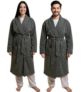 Albornoz unisex PUMA con dos bolsillos laterales abiertos, 660008 41 Gris Albornoz unisex PUMA con dos bolsillos laterales abiertos, 660008 41 Gris