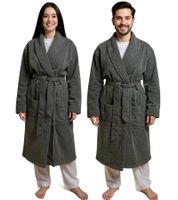 Albornoz unisex PUMA con dos bolsillos laterales abiertos, 660008 41 Gris Albornoz unisex PUMA con dos bolsillos laterales abiertos, 660008 41 Gris