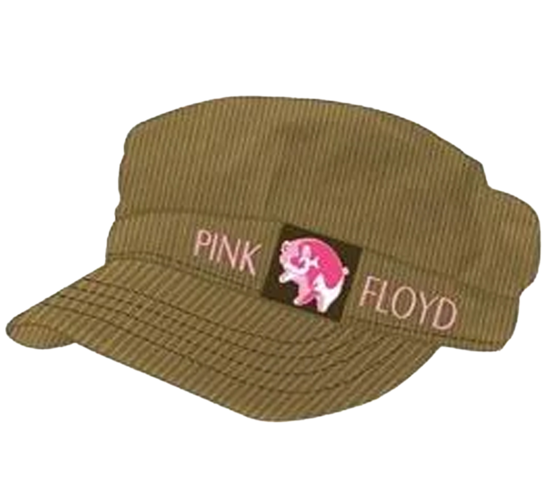 PINK FLOYD Baker-Boy-Mütze im Cord-Style Ballon-Mütze Fan-Cappy FC102534PIN Beige