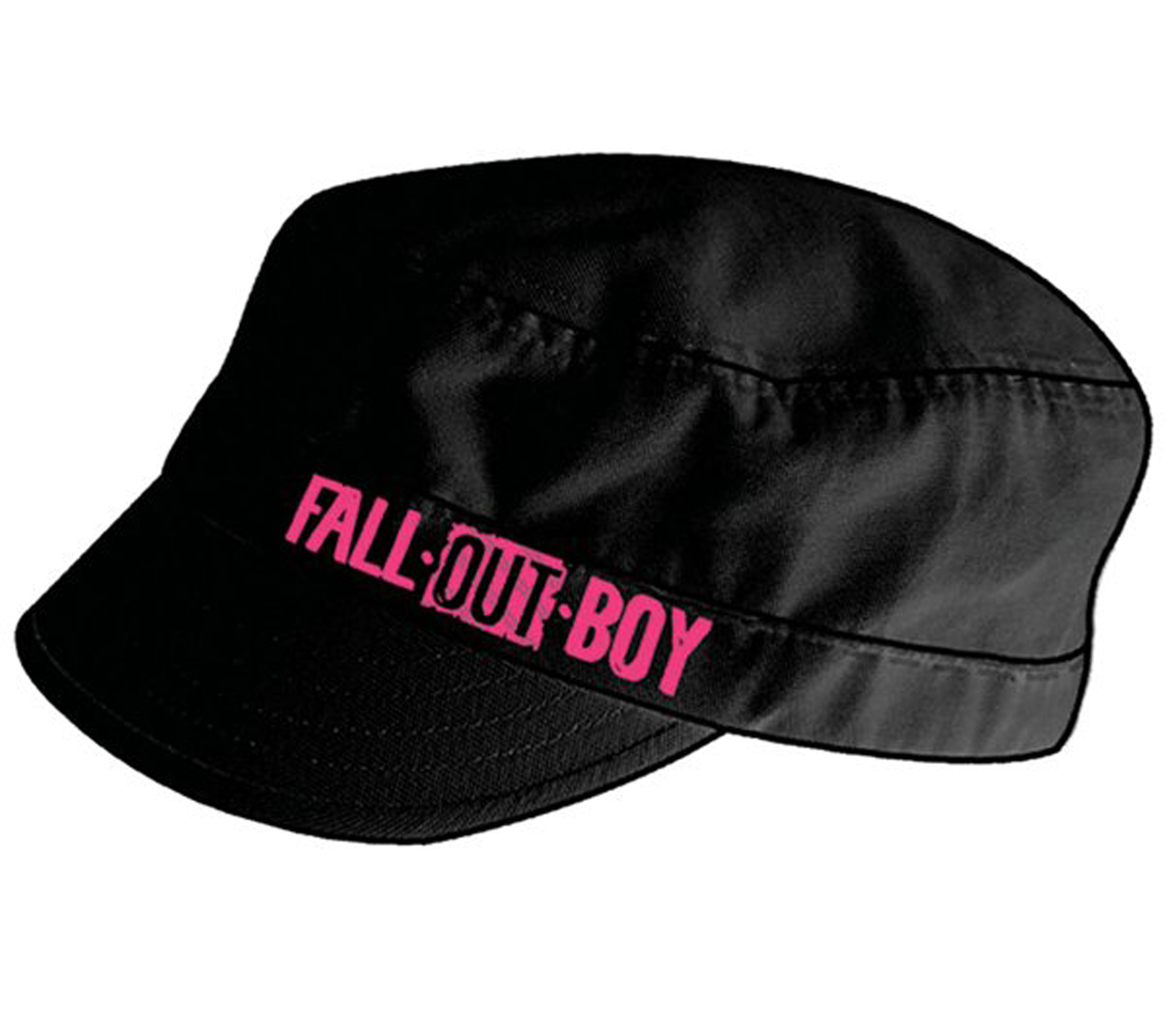 Fall Out Boy Alternative Rock-Band Baumwoll-Cap im Kadetten Style mit Klettverschluss FC103537FOB Schwarz