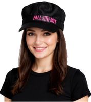 Cappellino in cotone stile cadetto dei Fall Out Boy, gruppo alternative rock, con chiusura in velcro FC103537FOB, nero Cappellino in cotone stile cadetto dei Fall Out Boy, gruppo alternative rock, con chiusura in velcro FC103537FOB, nero
