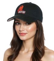 Cappellino unisex in cotone con logo "Grenade" dei Green Day, TC102229GRN, nero Cappellino unisex in cotone con logo "Grenade" dei Green Day, TC102229GRN, nero