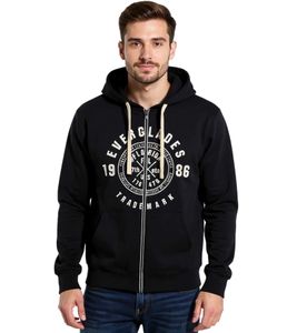 Herren Sweat-Jacke mit Kapuze Baumwoll-Jacke Sweatshirt-Jacke 963394 Schwarz Herren Sweat-Jacke mit Kapuze Baumwoll-Jacke Sweatshirt-Jacke 963394 Schwarz