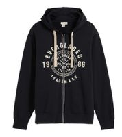 Herren Sweat-Jacke mit Kapuze Baumwoll-Jacke Sweatshirt-Jacke 963394 Schwarz Herren Sweat-Jacke mit Kapuze Baumwoll-Jacke Sweatshirt-Jacke 963394 Schwarz