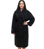 PUMA Unisex Bathrobe with Two Open Side Pockets, Dressing Gown 660008 03 Black PUMA Unisex Bathrobe with Two Open Side Pockets, Dressing Gown 660008 03 Black