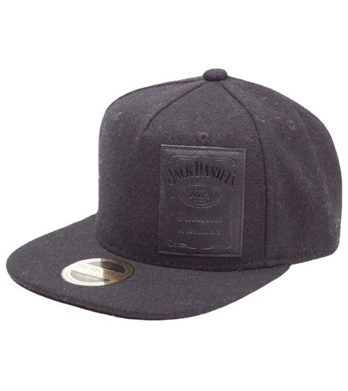 Casquette de baseball unisexe Jack Daniel's, visière plate, décontractée avec fermeture Velcro, snapback, SB140101JDS, noire
