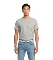 Fall Out Boy Rockband Leder-Gürtel mit Fall Out Boy-Schriftzug Freizeit-Gürtel BT103233FOB3 Weiß