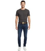 Cintura Jimi Hendrix da donna o da uomo, elegante cintura in pelle con fibbia con logo, cintura casual, marrone Cintura Jimi Hendrix da donna o da uomo, elegante cintura in pelle con fibbia con logo, cintura casual, marrone