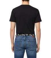 Misfits Gürtel der Punkband Damen oder Herren Leder-Gürtel verstellbarer Freizeit-Gürtel BT102610MIS4 Schwarz