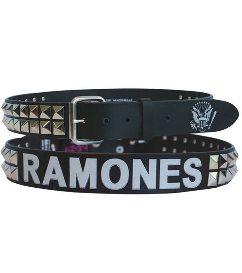 Ramones Punk Band Belt for Men or Women, Adjustable Casual Belt BT103980RAM4 Black