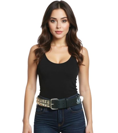 Ramones Punk Band Belt for Men or Women, Adjustable Casual Belt BT103980RAM4 Black