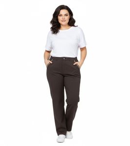 sheego Damen Hose aus weicher Lyocell-Qualität Alltags-Hose Große Größen 134857 Braun sheego Damen Hose aus weicher Lyocell-Qualität Alltags-Hose Große Größen 134857 Braun