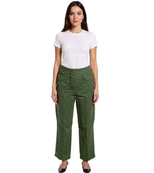 sheego Women's Cargo Pants Made of Soft Lyocell Fabric, Everyday Pants, Plus Sizes 132109 Khaki