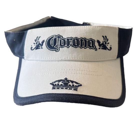 Cappellino con visiera unisex Corona Extra, elegante berretto in cotone, visiera parasole, 5366COR Bianco